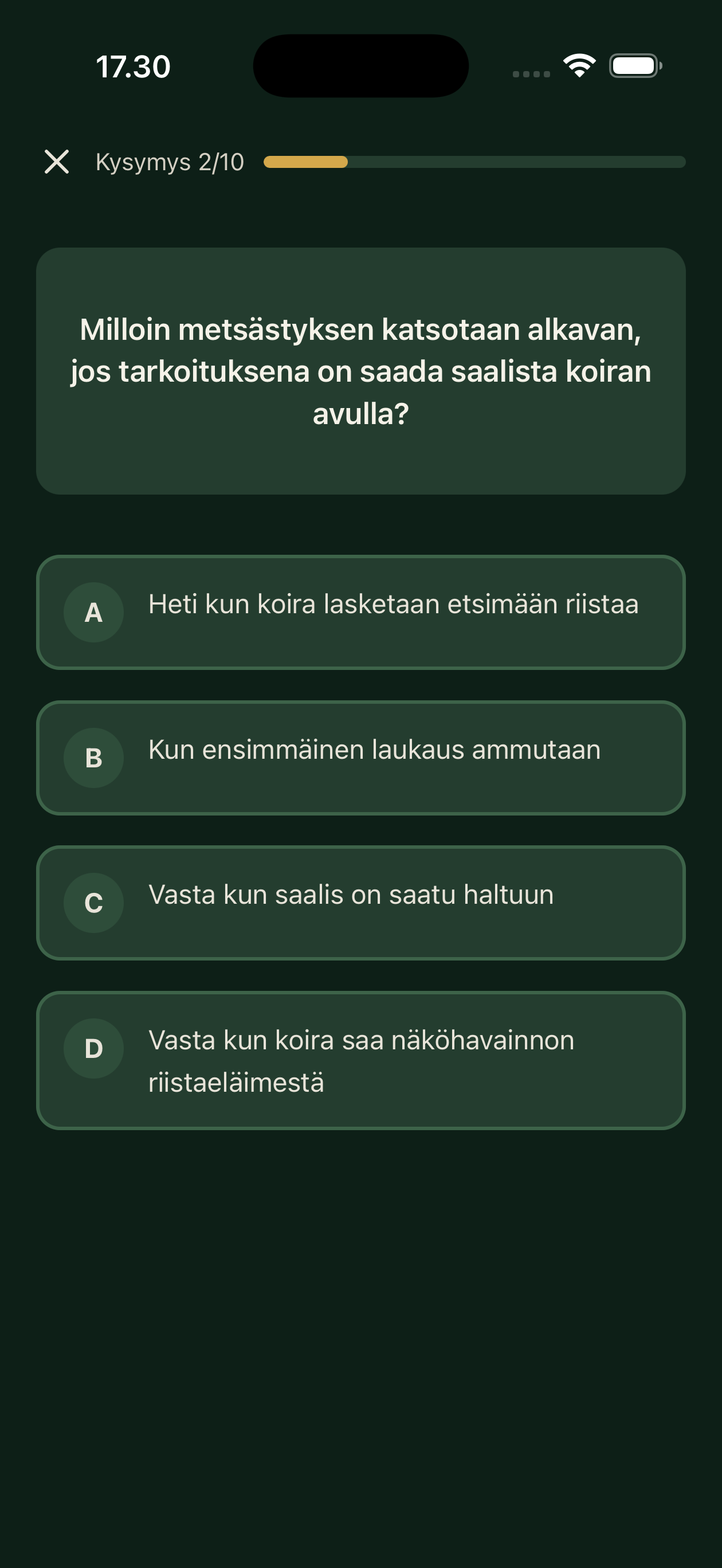 Teoriakysymys-näkymä